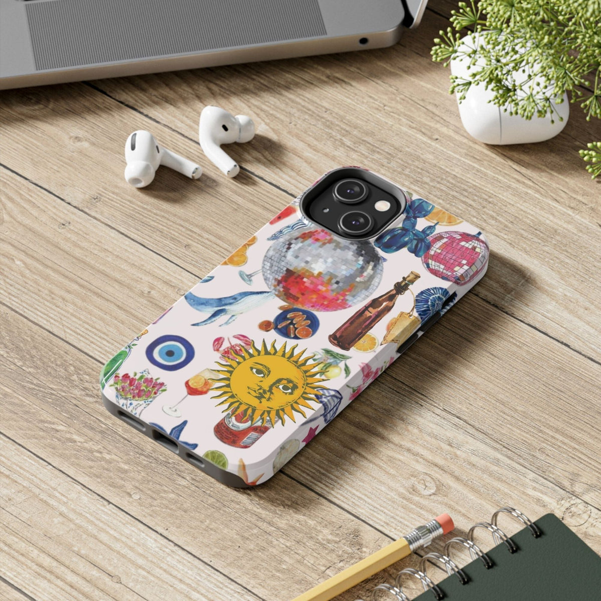 Fizz & Frills Phone Case | Floral Pattern Cover | InarasCases