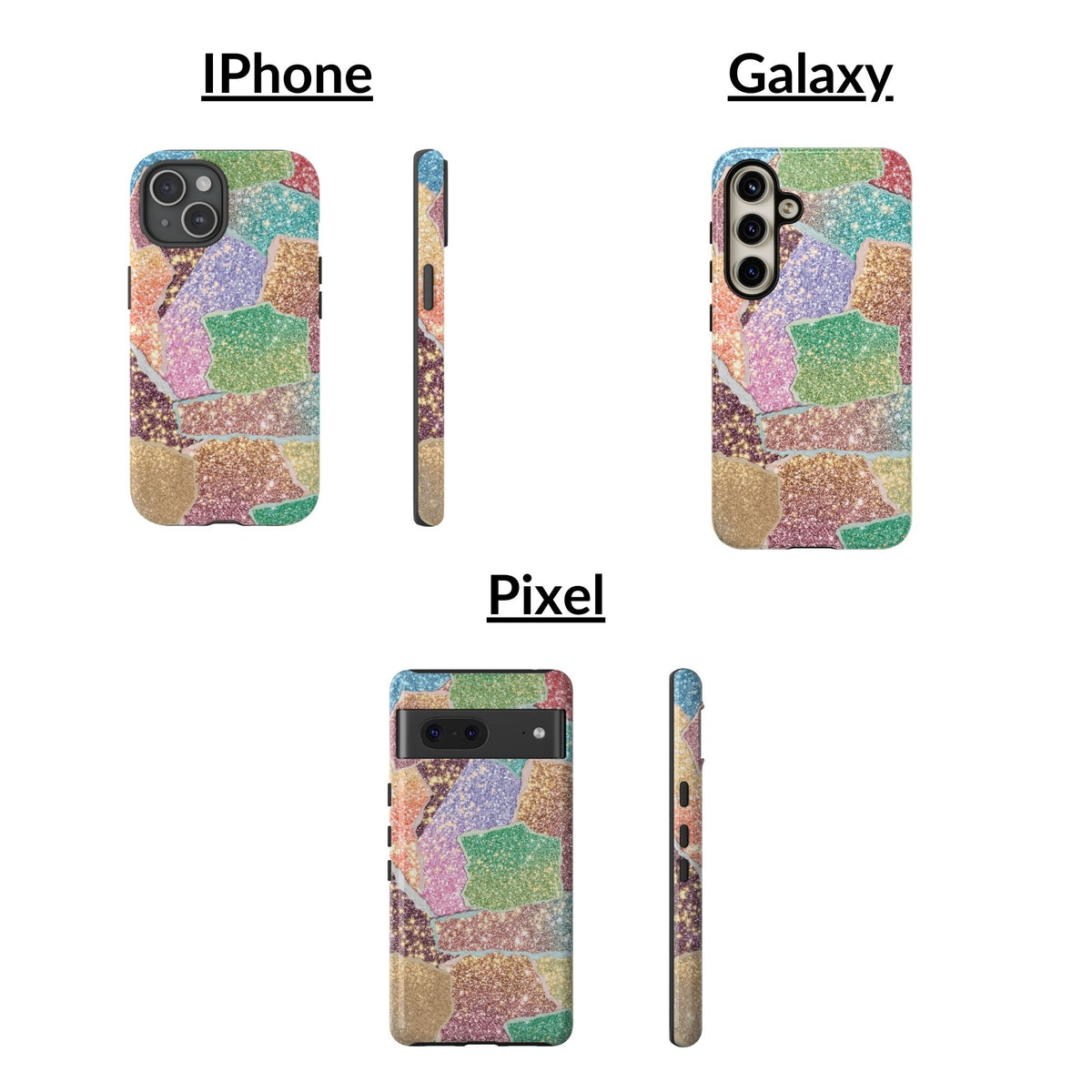 Glittery Collage Phone Case | Glittery Phone Case | InarasCases